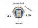 Drukknop (aan/uit) metaal IP65 waterdicht rond 16mm rood